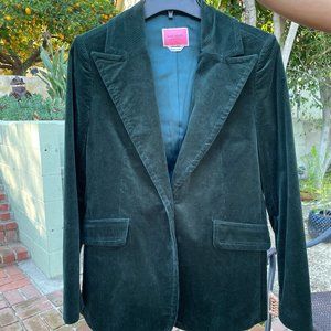 Kate Spade Green Corduroy Blazer, Sz 6